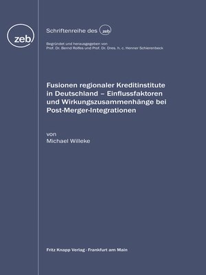 cover image of Fusionen regionaler Kreditinstitute in Deutschland
